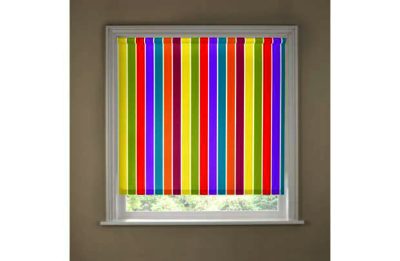 Multi Stripe 4ft Blackout Roller Blind.